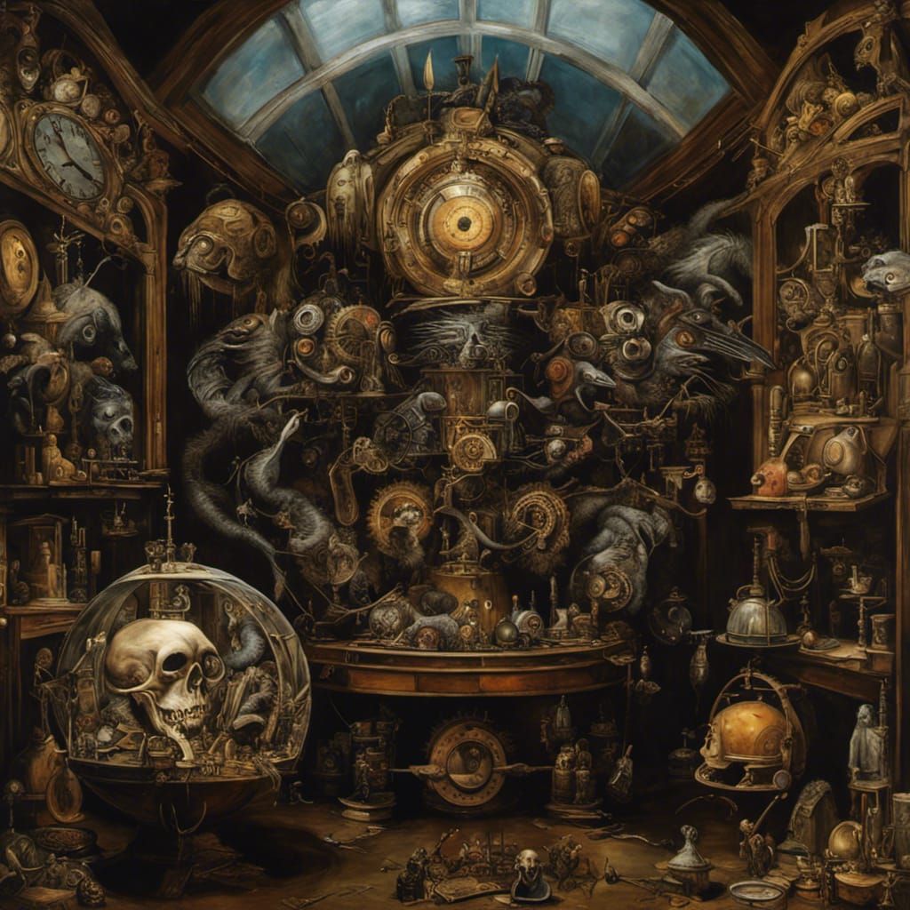 Steampunk Monster at Cryptid Taxidermy Museum