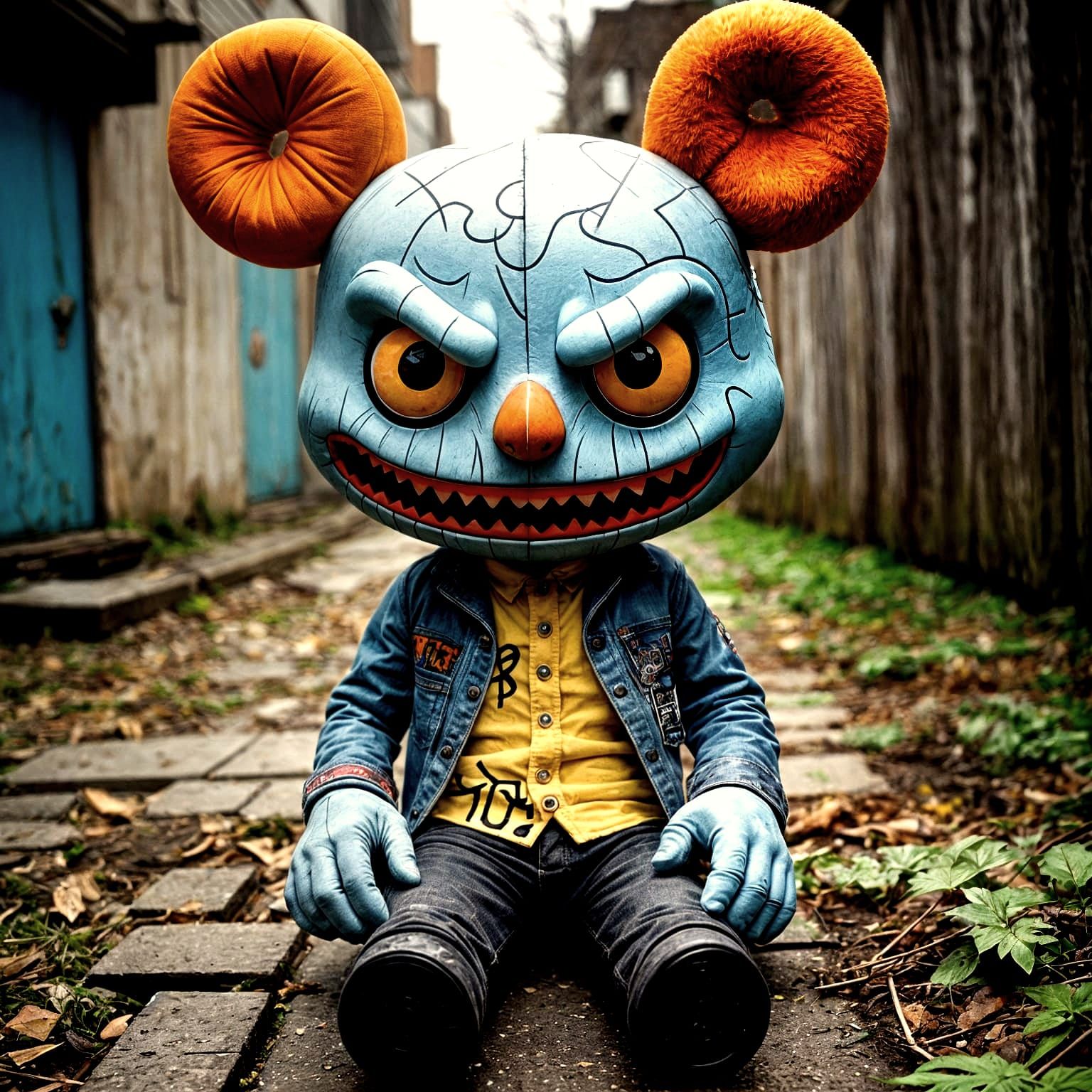 Evil Punk Jigsaw Doll Inspired by Tim Burton, Skottie Young