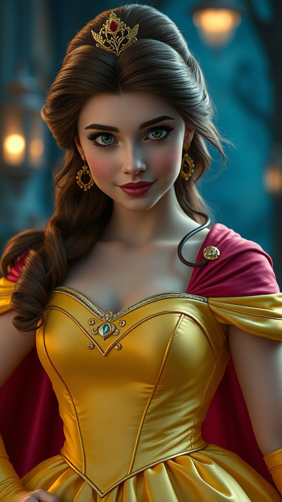 Belle as Real-Life Superhero in Hyperrealistic Detail