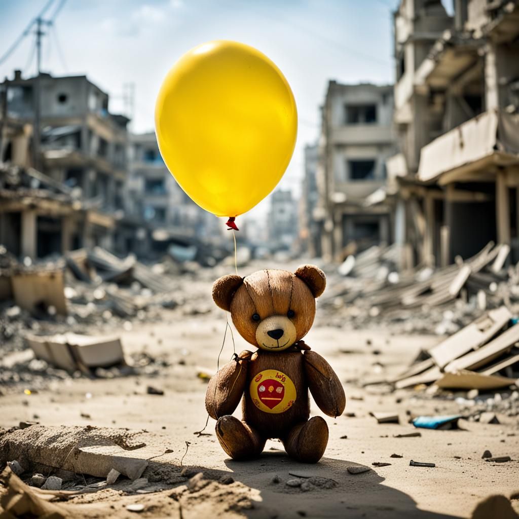 Desolation in Gaza: Child's Toys Amidst War