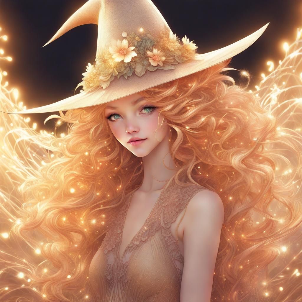 Fractal Witch-Elf with Copper Accents