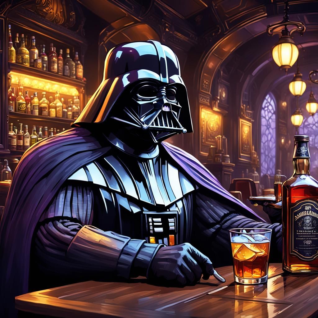 Vader holding his liquor