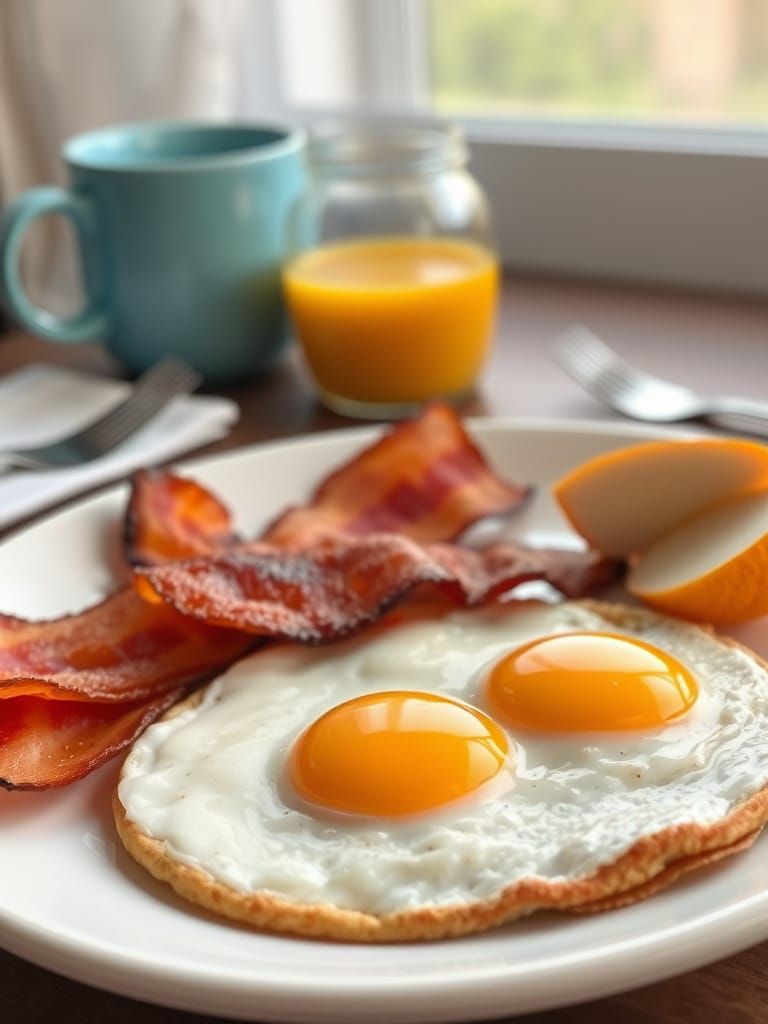 Sunny Morning Breakfast in a Whimsical Style