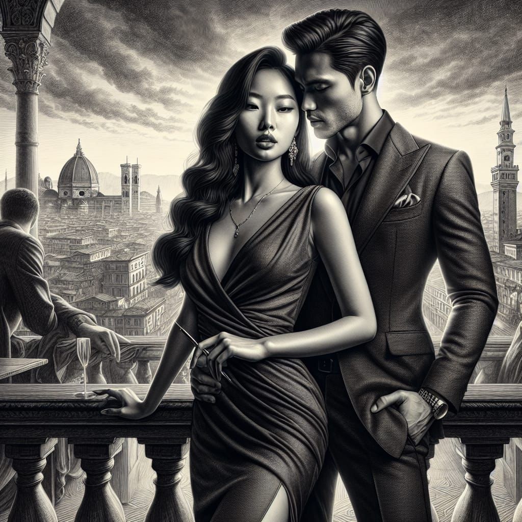 Love in the City: A Hyper-Realistic Portrait