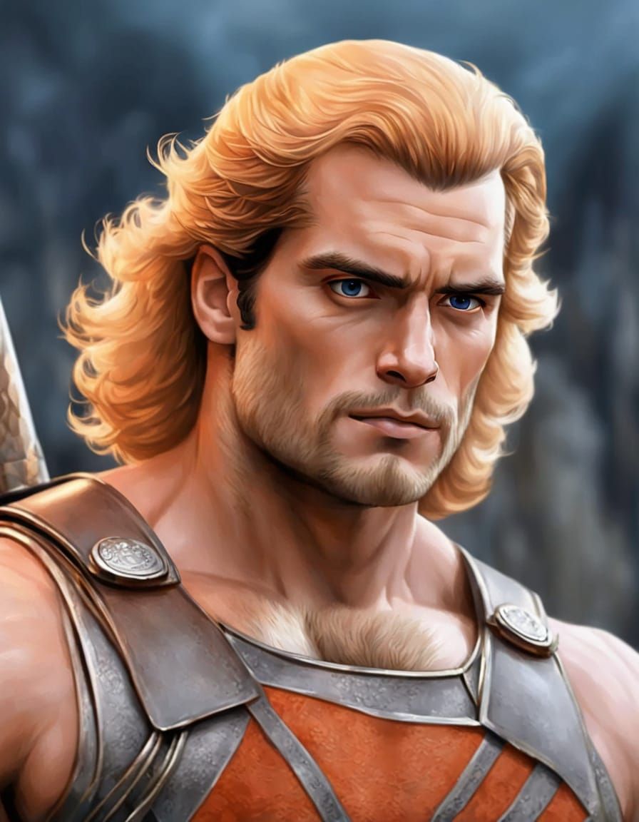 Henry Cavill as He-Man with Power Sword