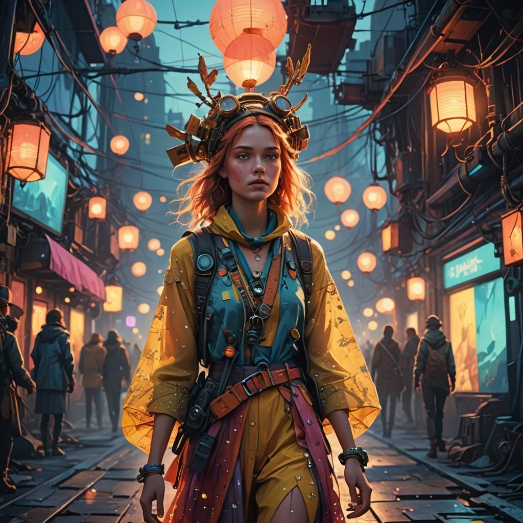 Ethereal Catwalk Model Show in Dreamlike Setting