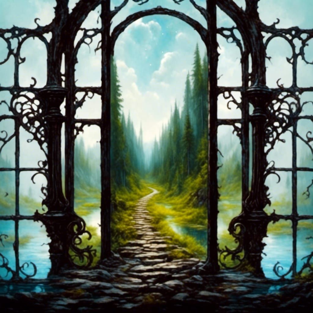 Gothic Beauty: Life's Journey in Dark Elegance