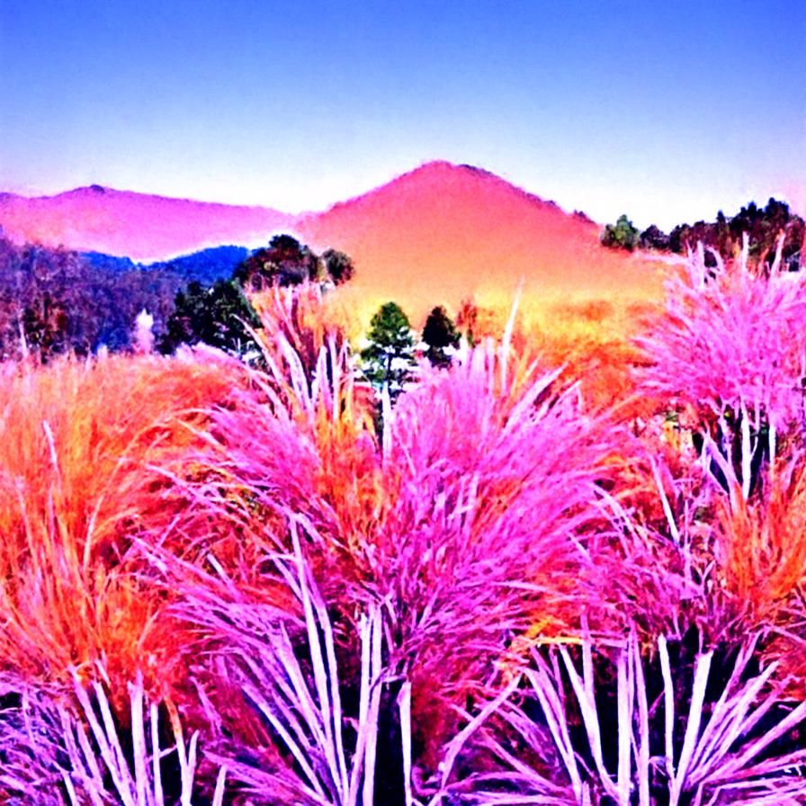 Colorful Sunrise Over Mountain Landscape