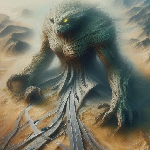 Road Creature Emerges from Highway