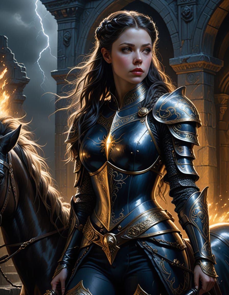 Medieval Knightess by Golden Lightning