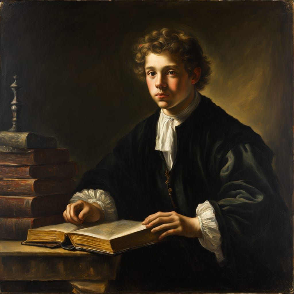 Moody Young Scholar by a Riverbank