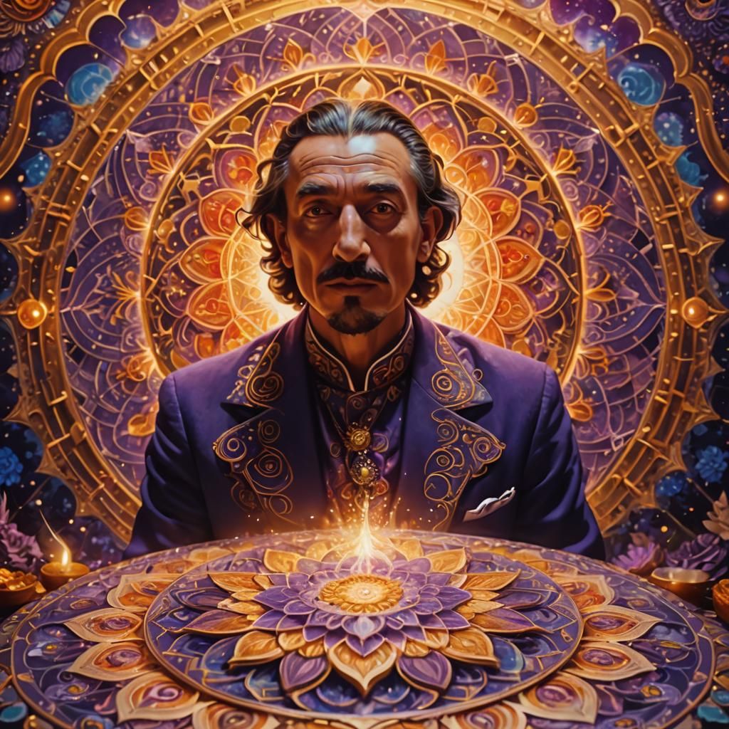 Mystical Realm: Surreal Mandalas in Dreamlike Colors