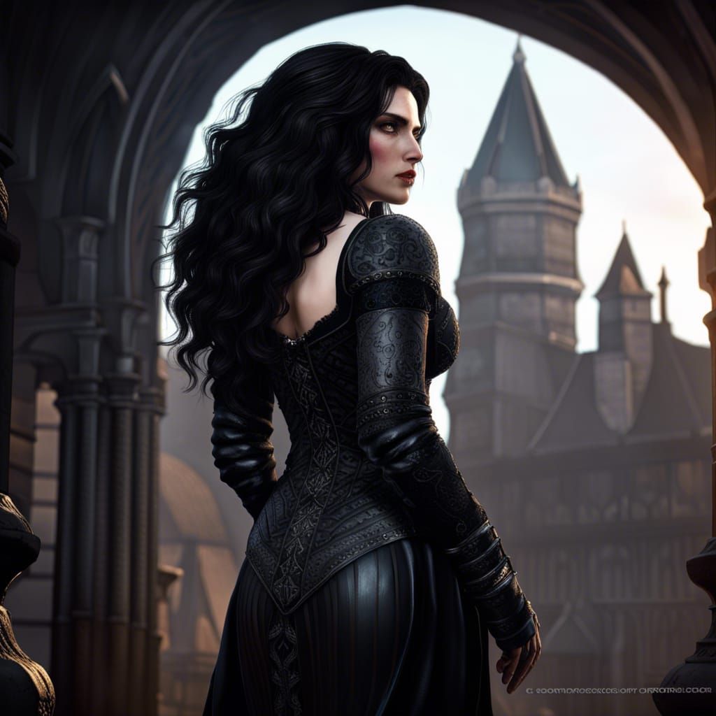 Yennefer of Vengerberg in Detailed Fantasy Art