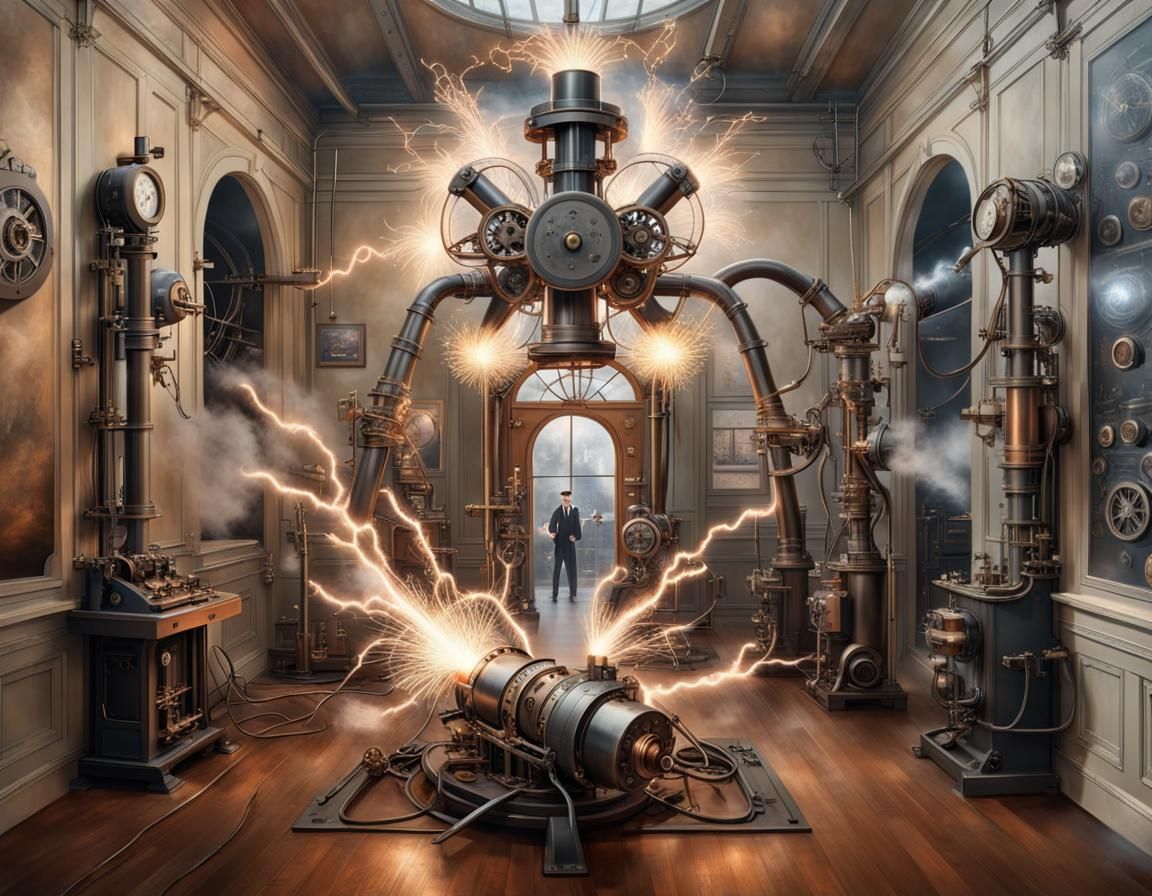 Nikola Tesla's Steampunk High Voltage Inventions