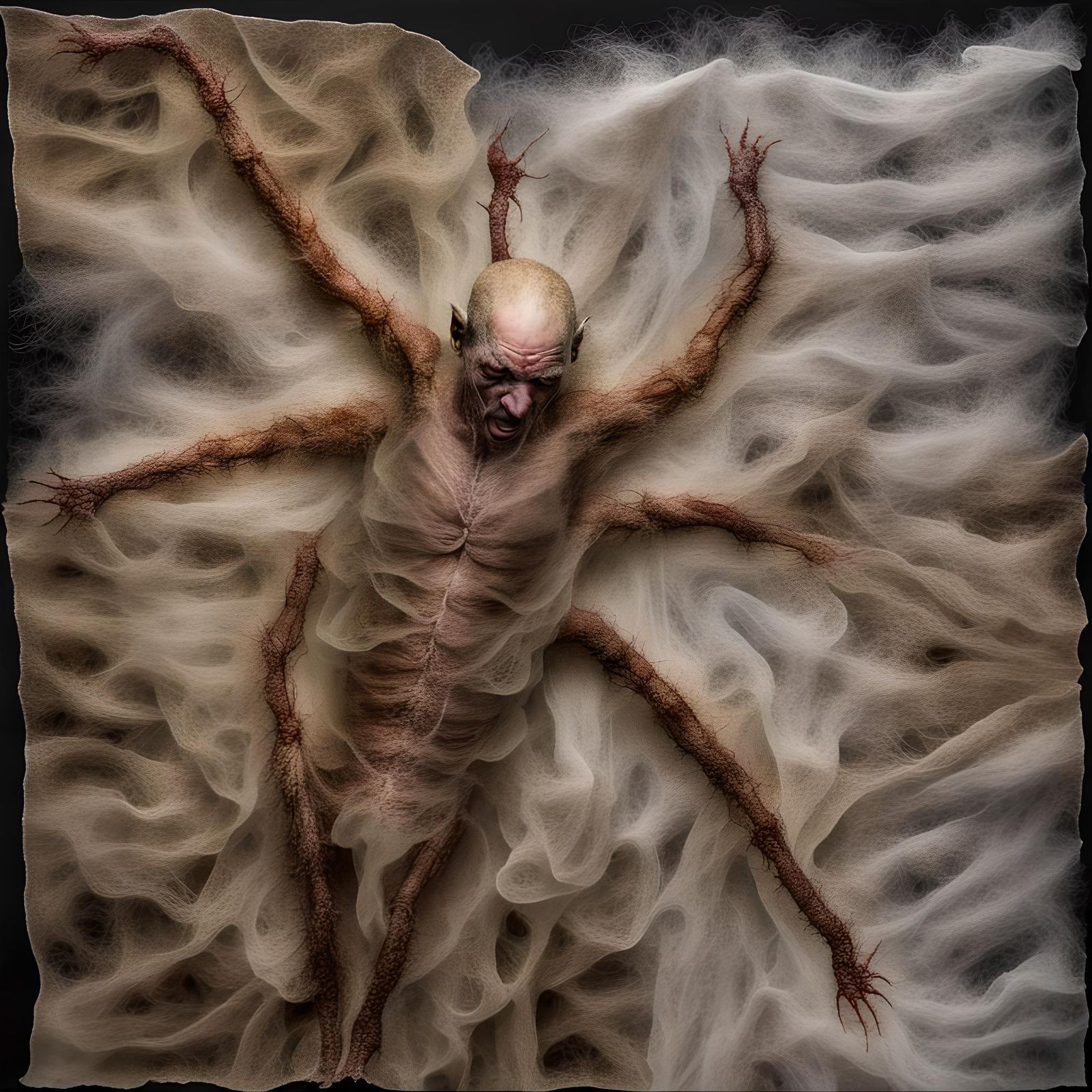 Abstract Woven Textile Art Photograph