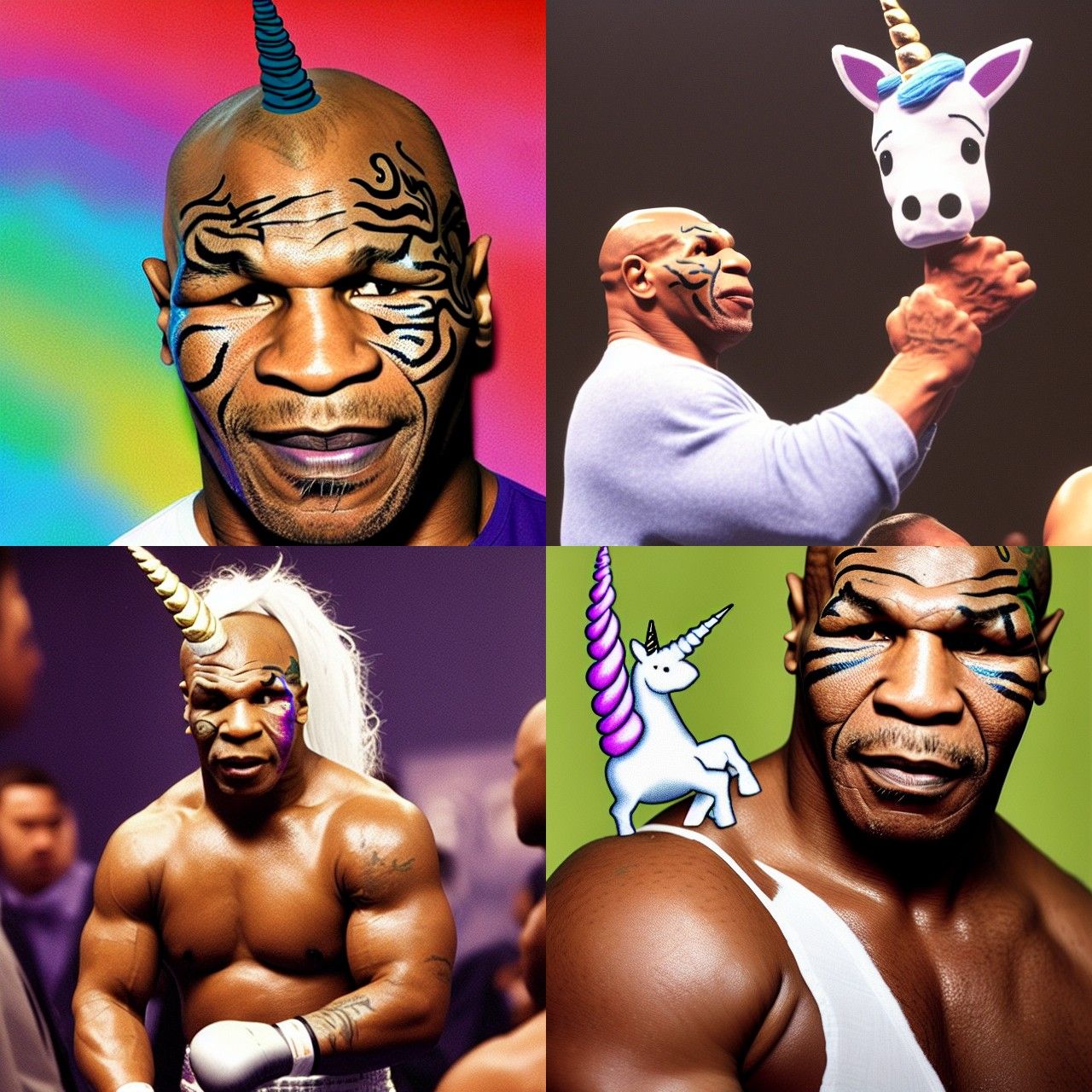 Mike Tyson Transformed Into a Unicorn