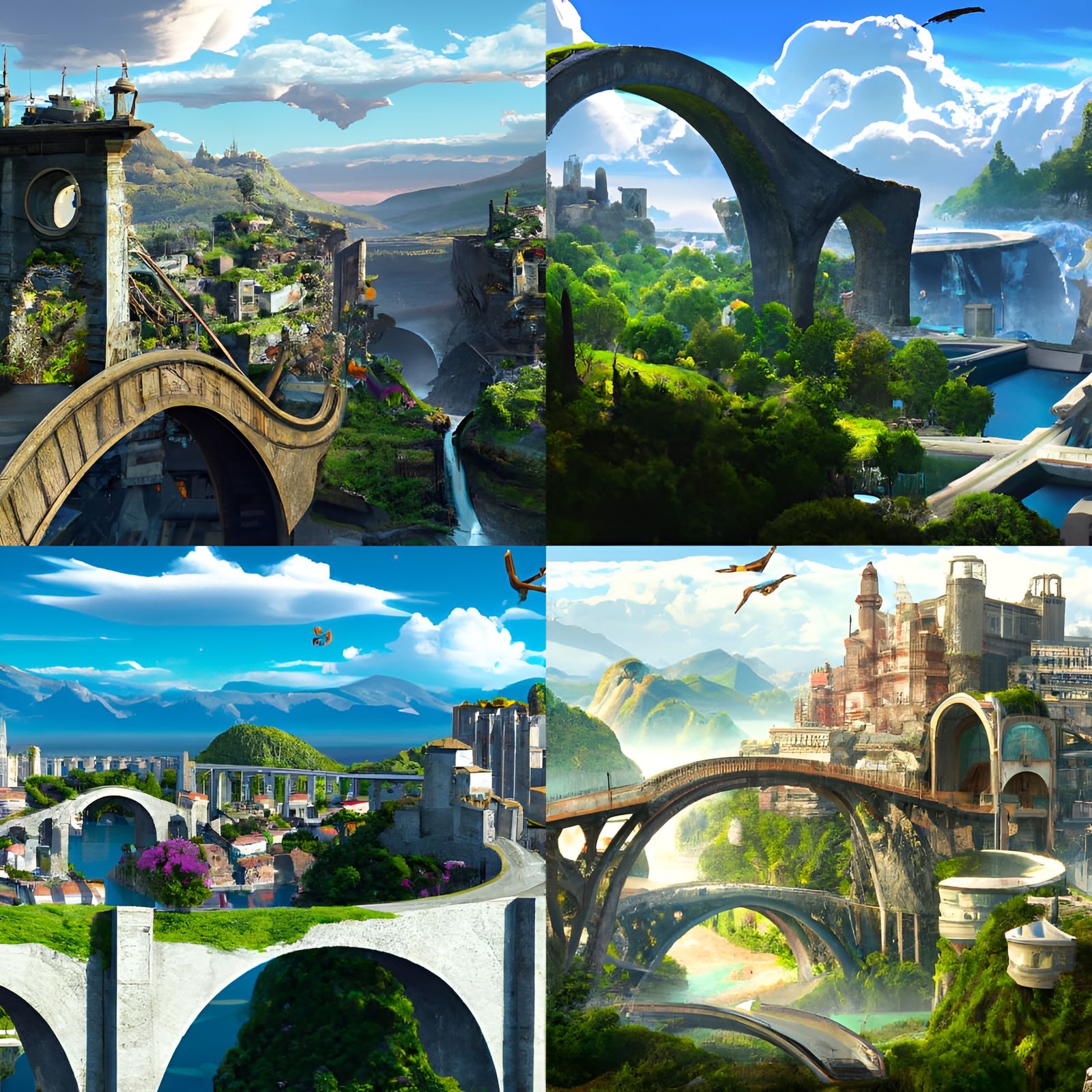 beautiful futuristic city