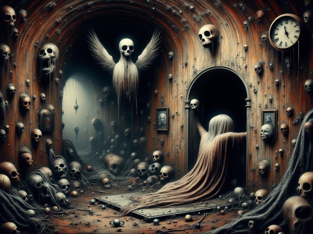 Darkly Magical Abyssal Nightmare in Abstragony Style