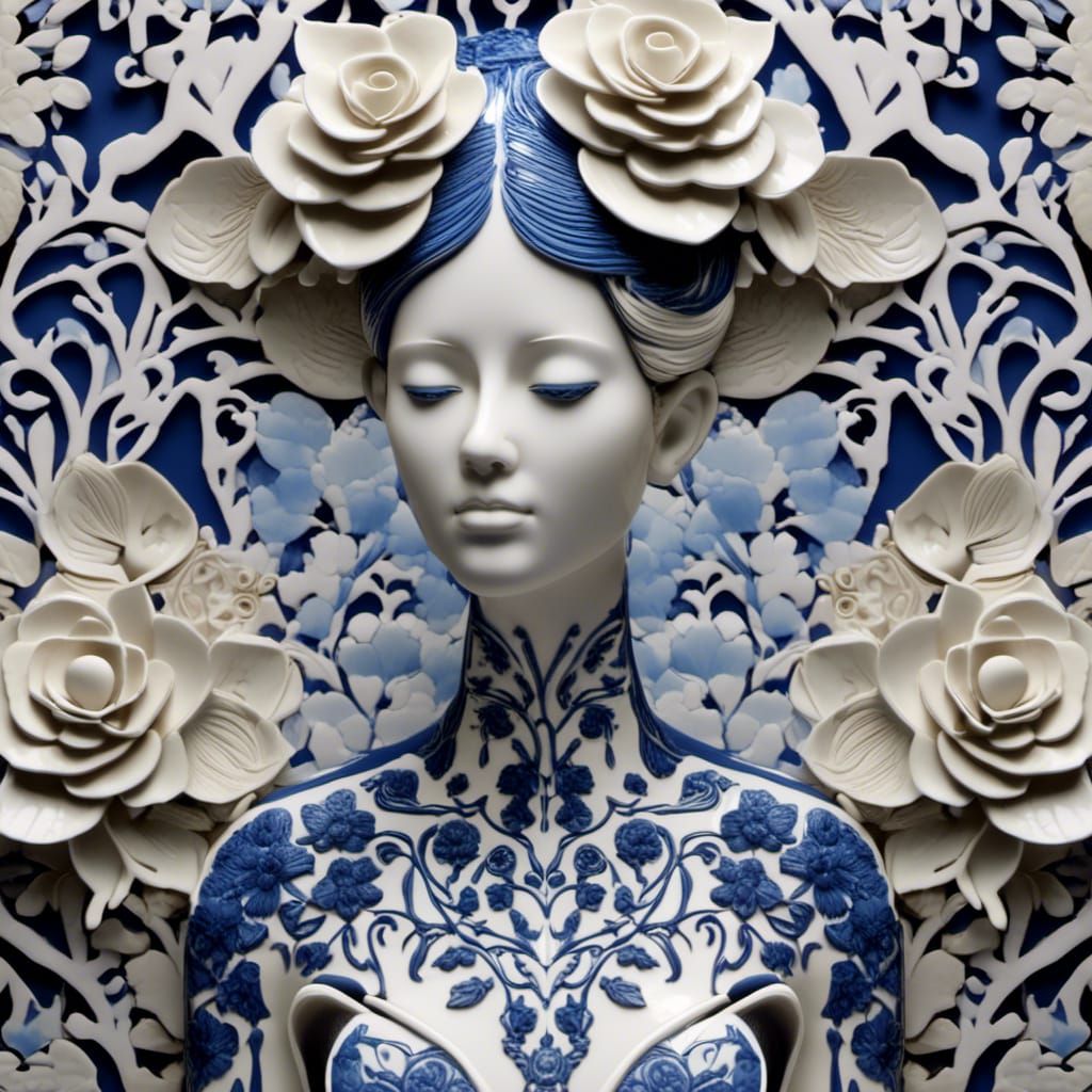 Porcelain Doll Rococo Style