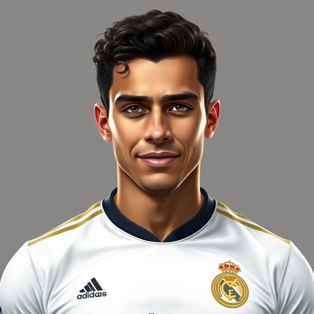 Attractive Man with Oval Face and Dark Brown Eyes in Real Ma...