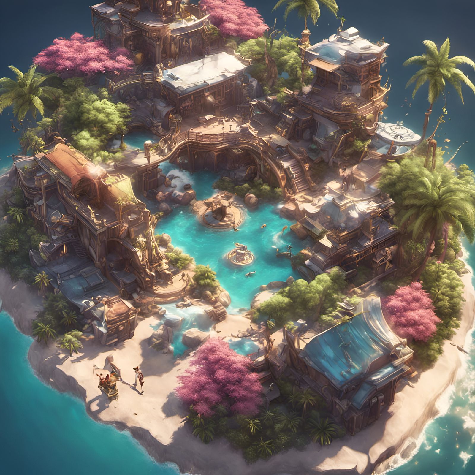 Otaku Oasis in Detailed 3D Anime Style