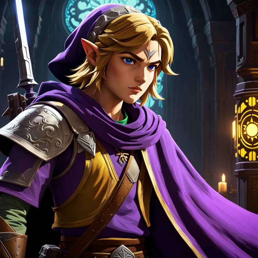 Link in Star Wars Style: Dark Fantasy Concept Art