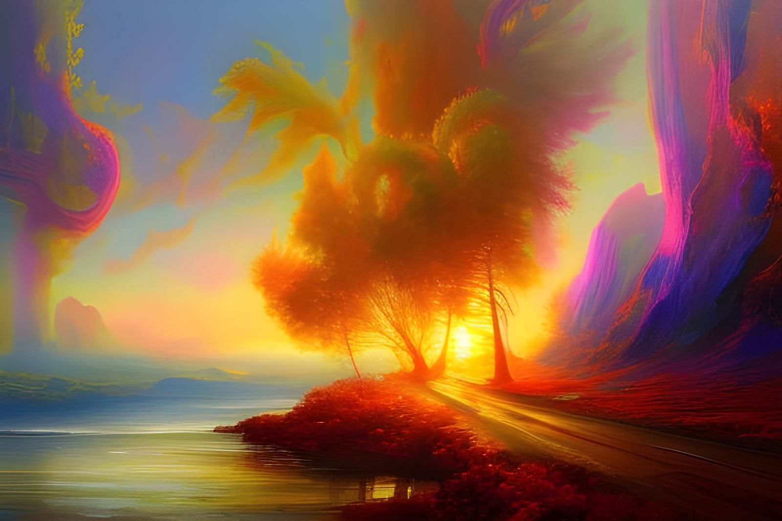 Abstract Impressionist Landscape (V)