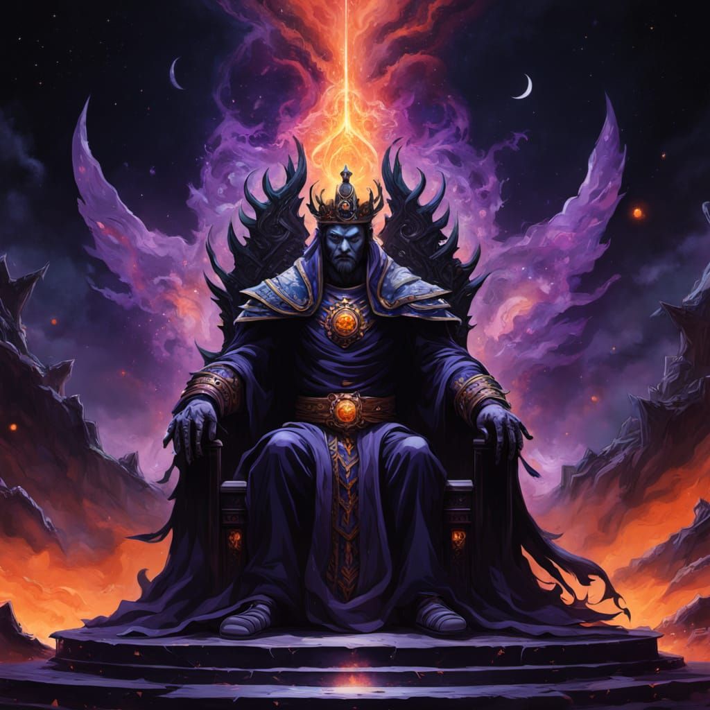 Mysterious Demon Emperor on Cosmic Altar