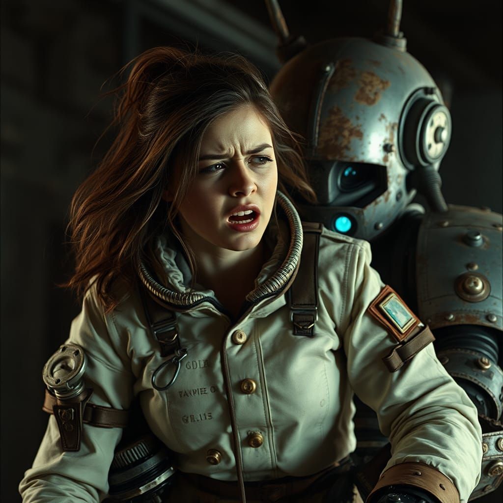 Android Abduction: Retro Sci-Fi Cinematic Kidnapping