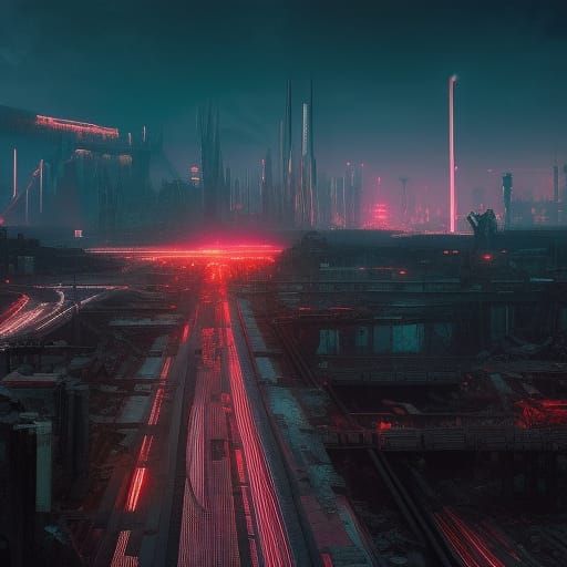 post-Industrial waste land Noir