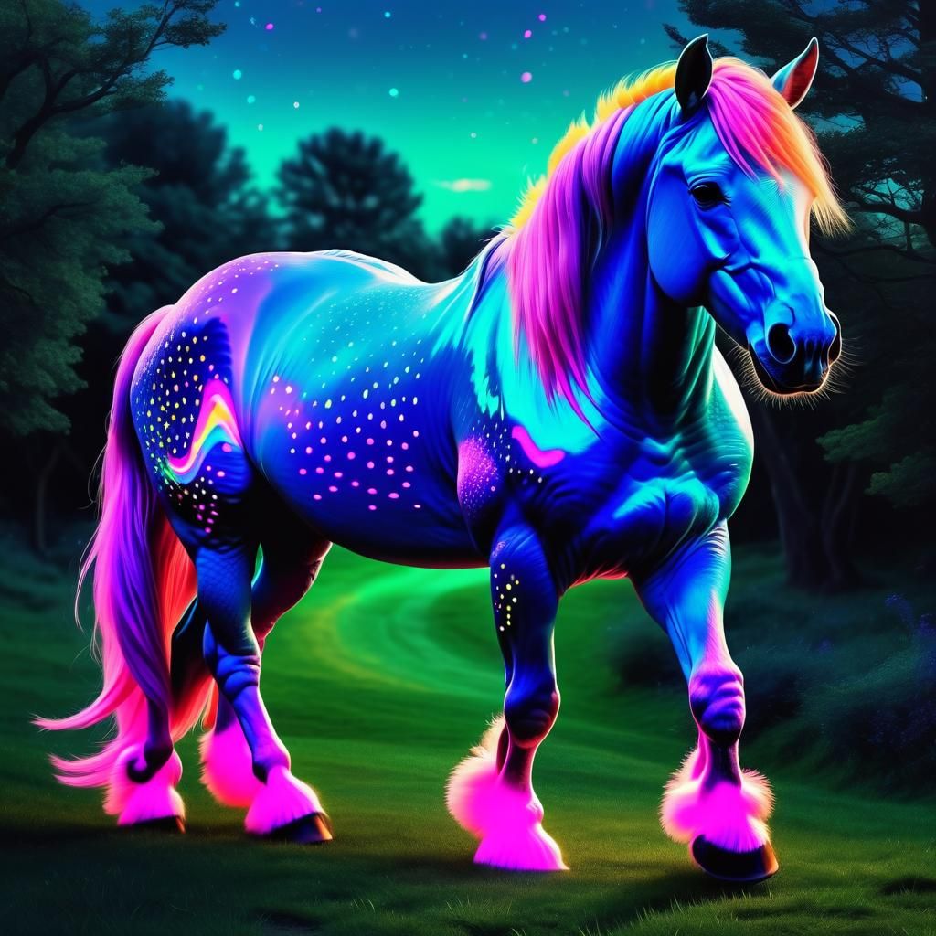 Neon Animal Emojis: A Digital Art Piece