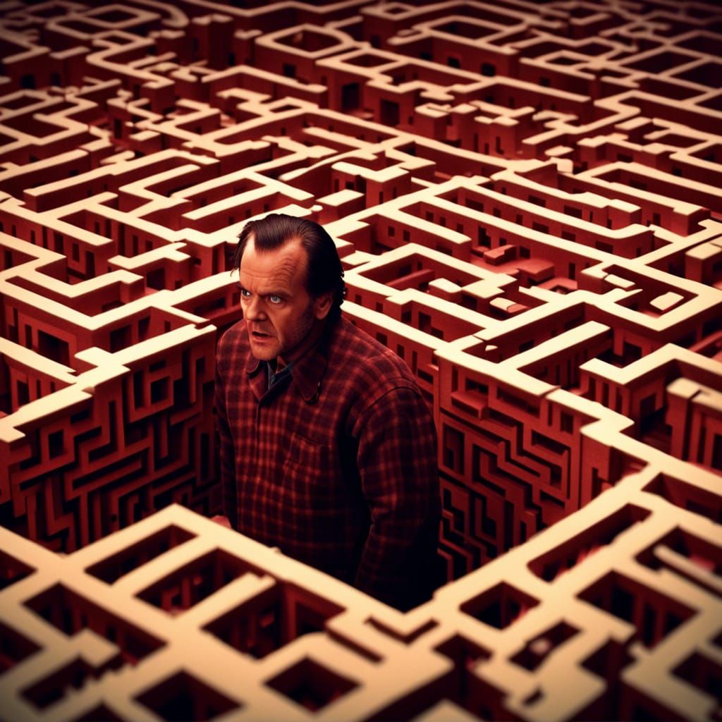 Jack Torrance in "The Shining" Maze Model