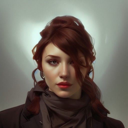 Intricate Portrait of a Russian Spy, Trending Art