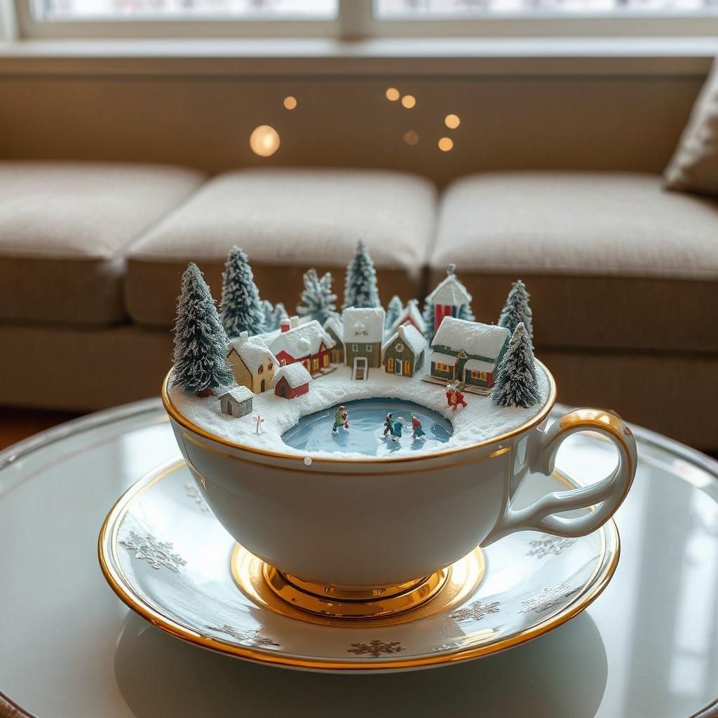 Teacup Still Life on Coffee Table