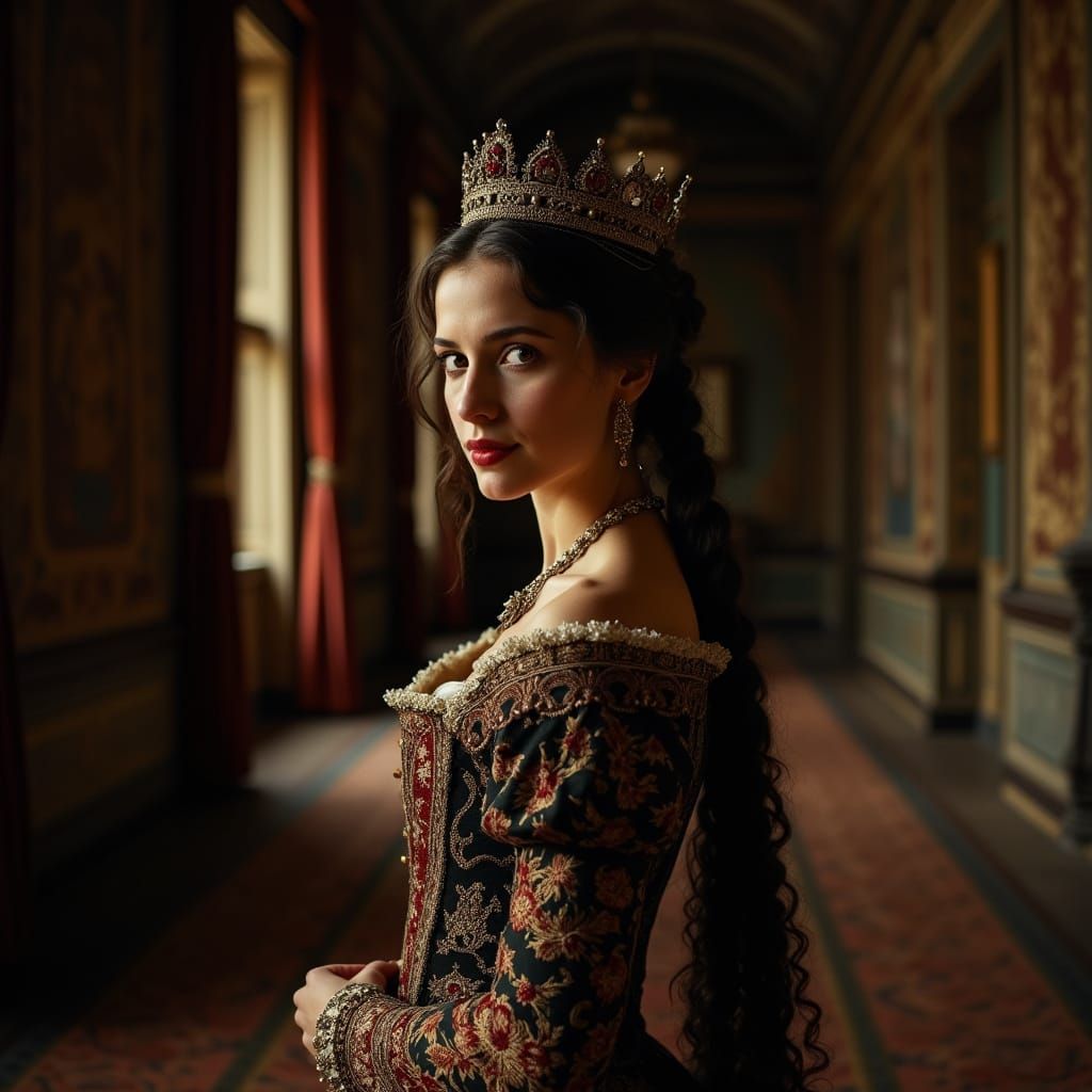 Renaissance Noblewoman Livia in 15th-Century Italian Palace ...