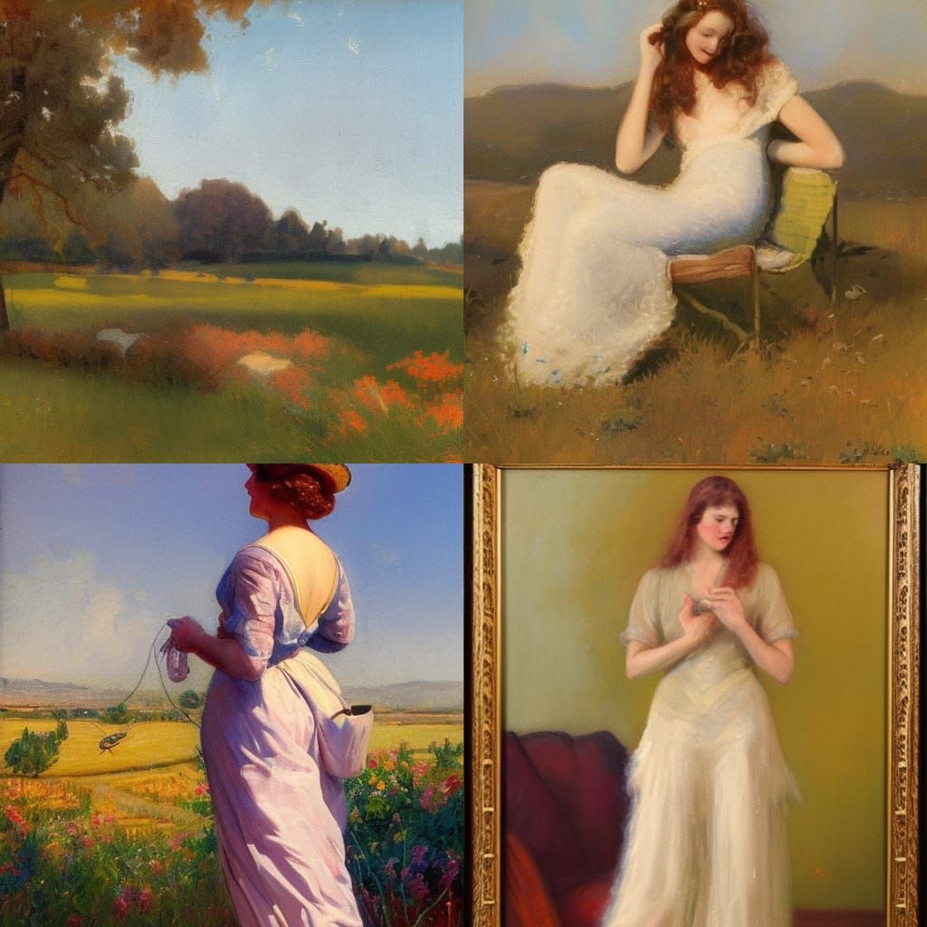 Elegant Portrait in Classical Style