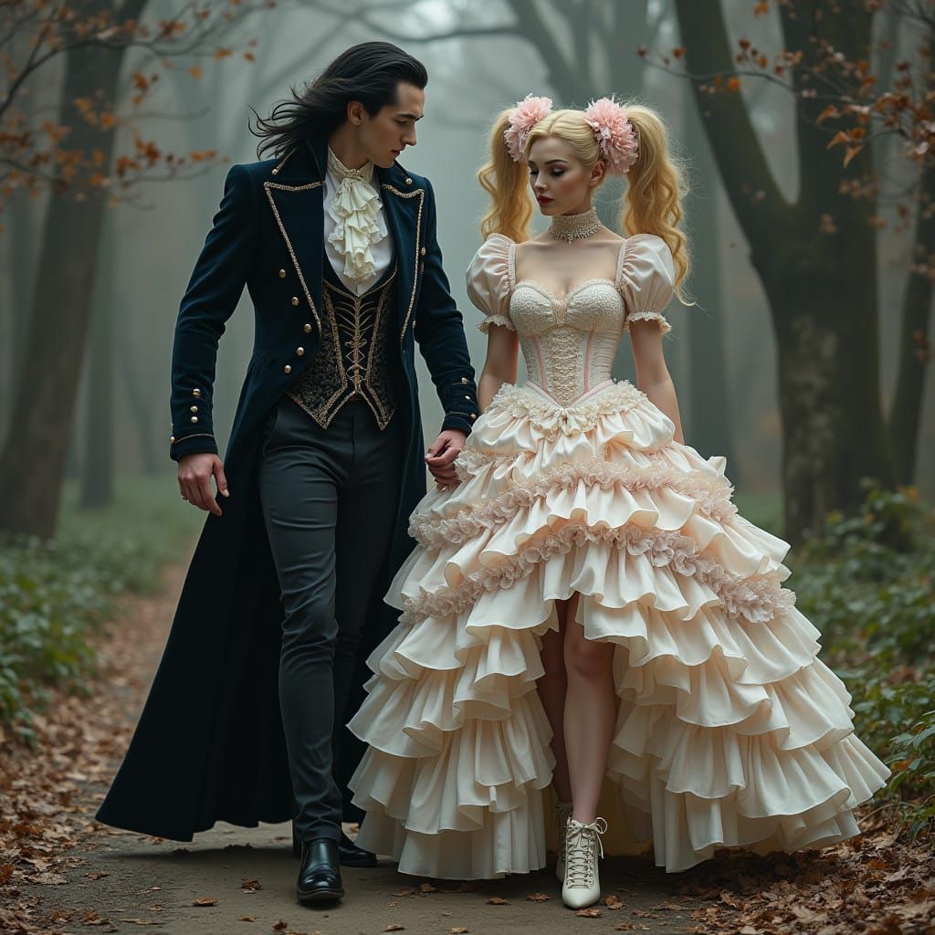 Ethereal Vampire King in Gothic Romance