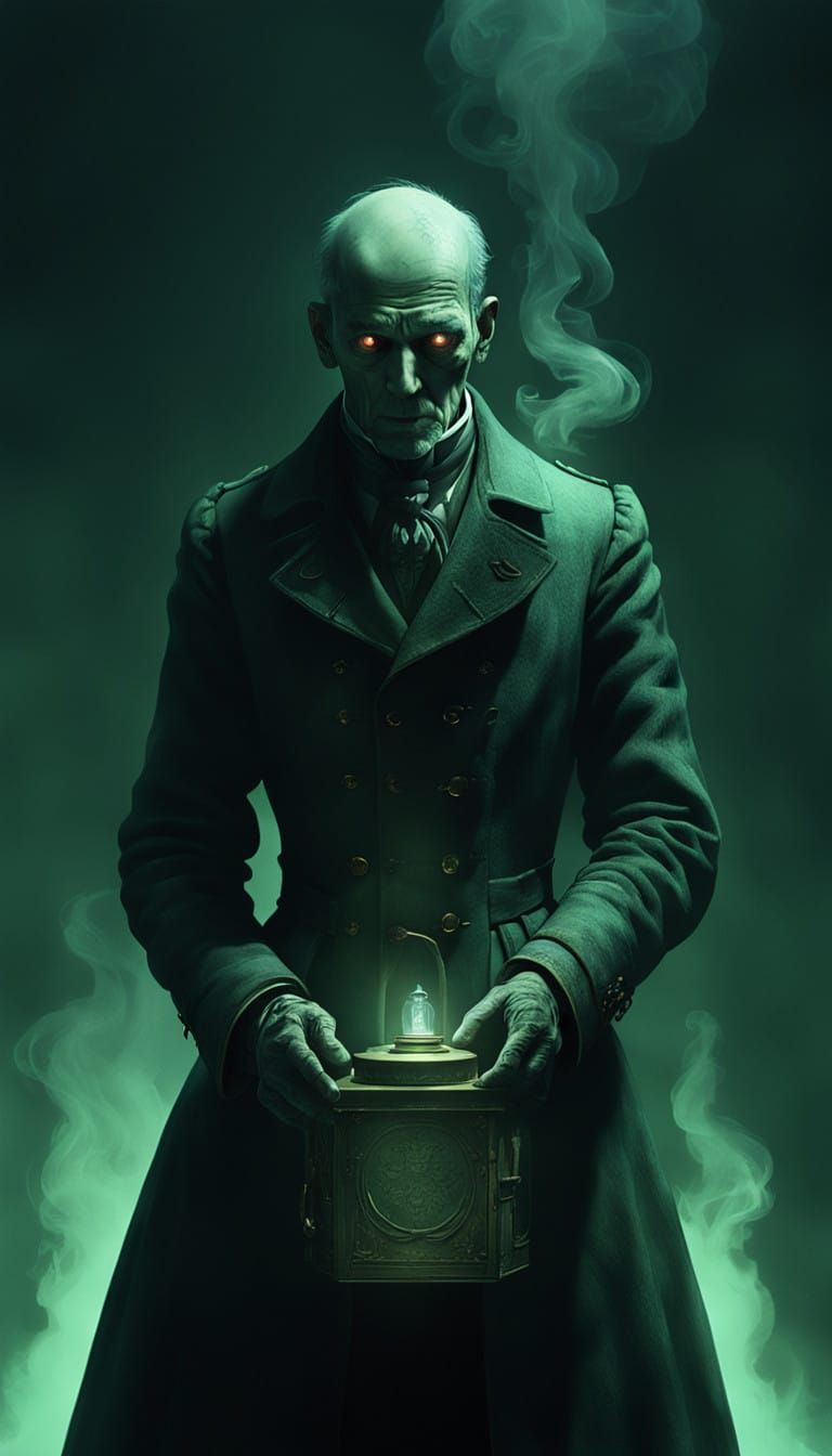 Eerie Victorian Figure Endures Sci-Fi Horror in Dimly Lit, R...