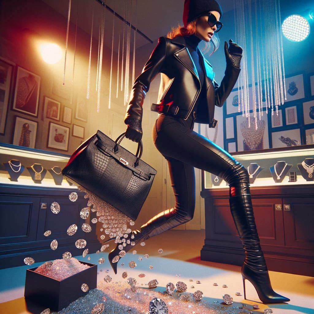 Cyberpunk Inspired Heist Queen Steals the Spotlight