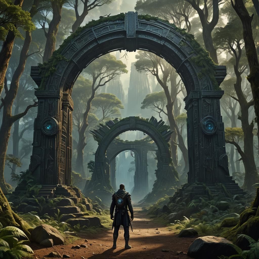 Archer Emerges from Stargate in Nigerian Forest