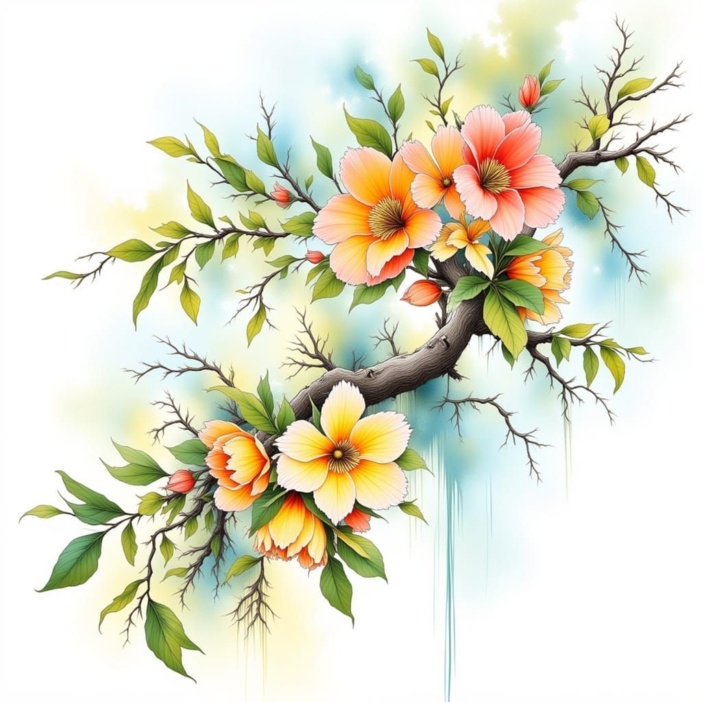 Surreal Bayou Landscape in Flux Bayou Style