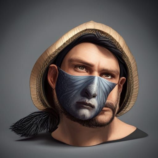 Victorian Witch and Man: Hyperdetailed Concept Art