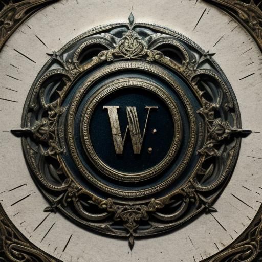 Hyperrealistic Letter W in High Definition