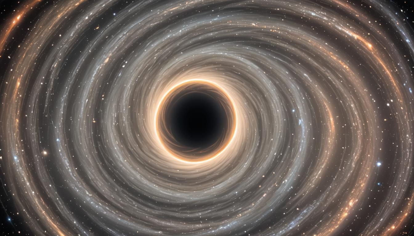 Monochromatic Light Swirls Around a Black Hole