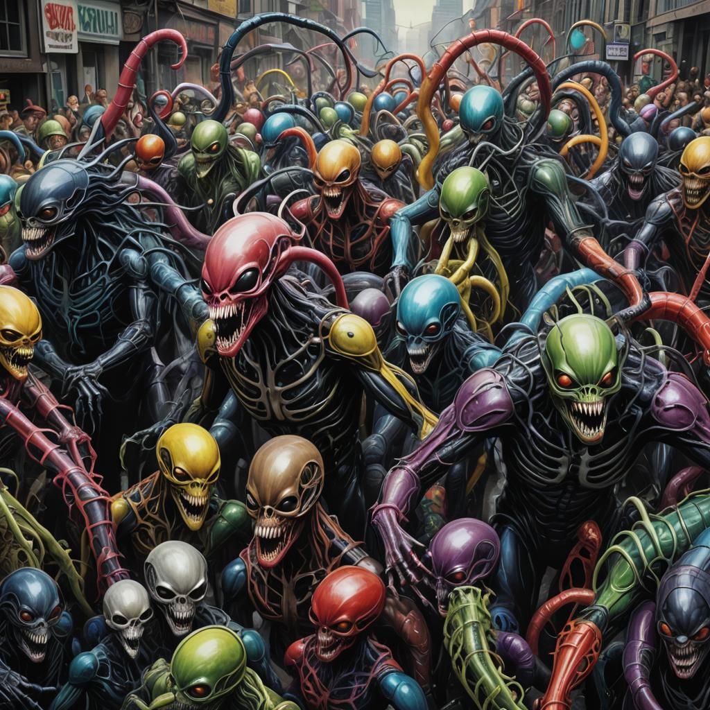 Venom Symbiote Corrupts a Surreal Pride Parade