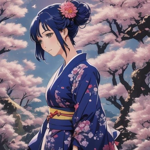 Ukiyo-e Style Character Wall Art