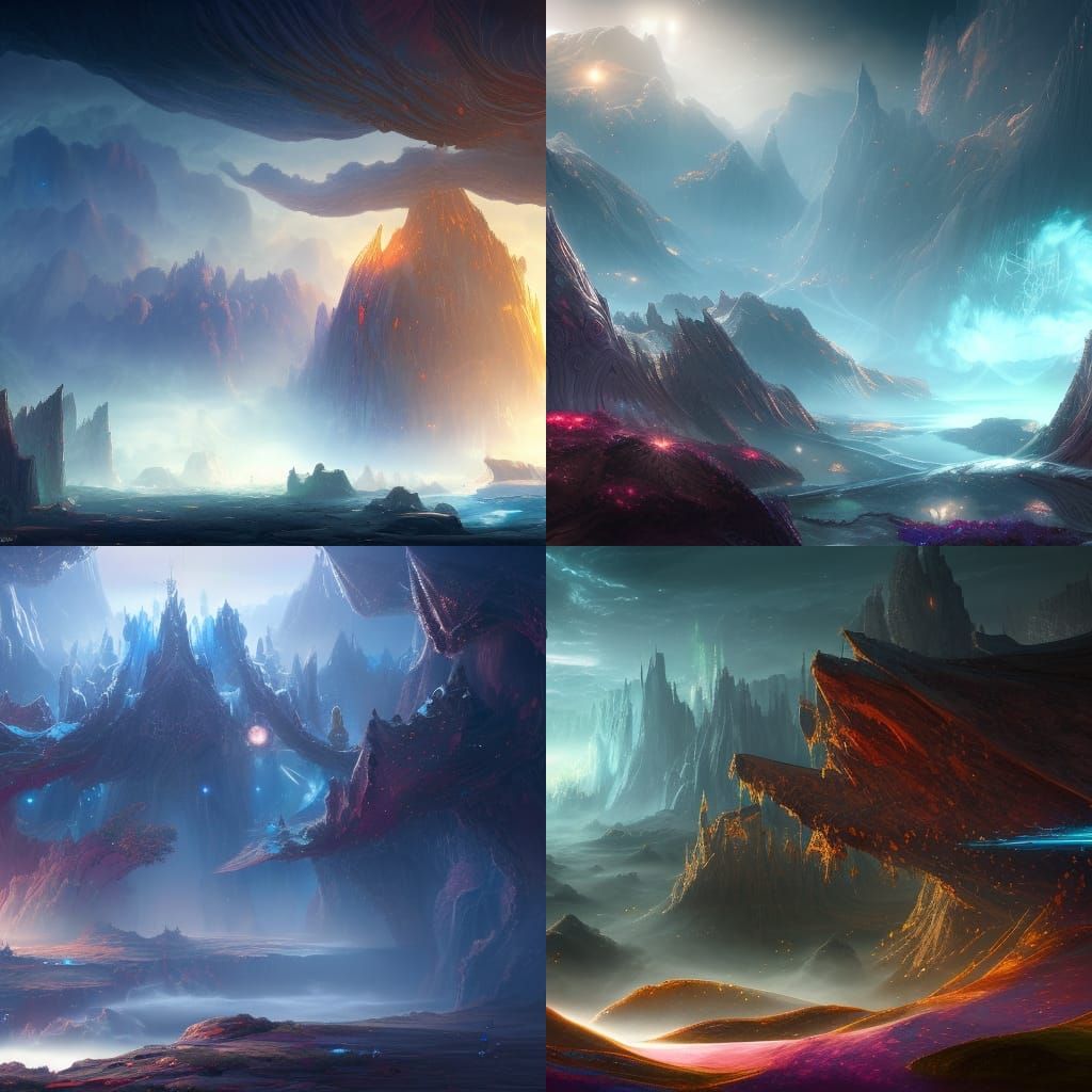 Opus Echo of Starsong: Detailed Matte Painting