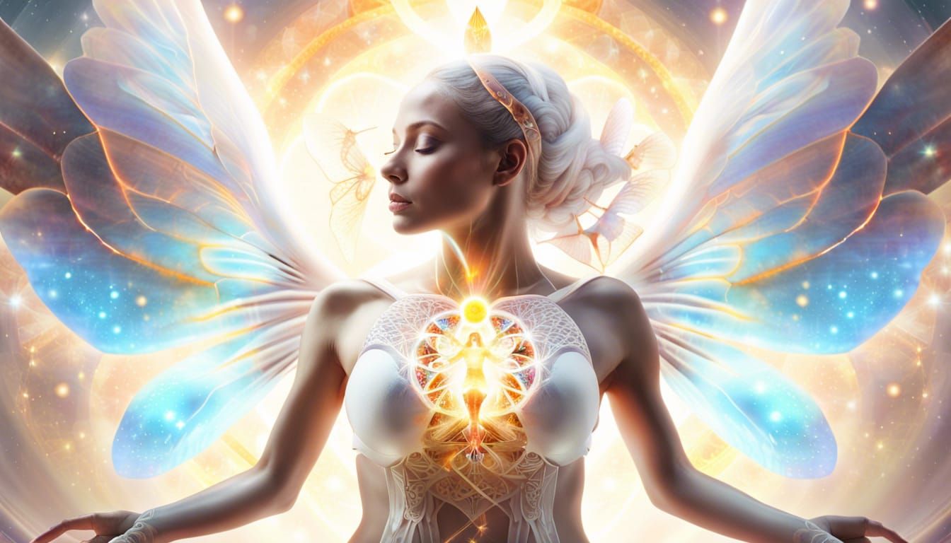Radiant Angel: Kundalini Energy in Sacred Geometry
