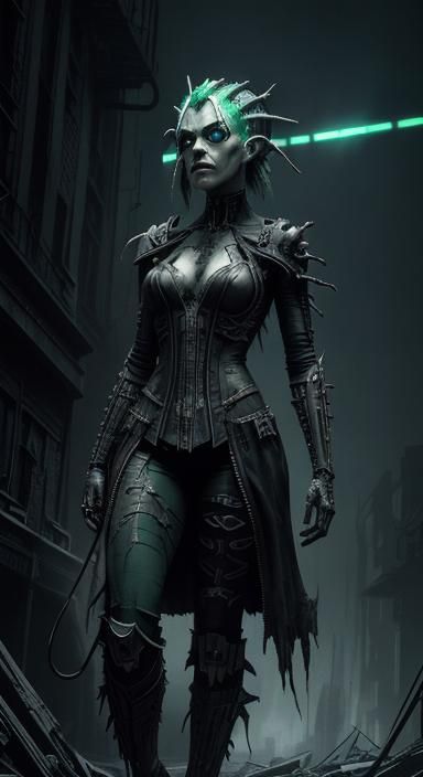 Ahsoka Tano as Frankenstein's Monster in Steampunk Style