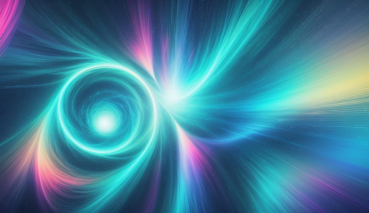 AI Music Artist in Serene Abstract Art